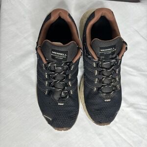 Merrell Fly Strike Mens Size 9 shoes black moss green Trail Runner sneaker